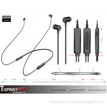 Neck-mounted sports bluetooth headset